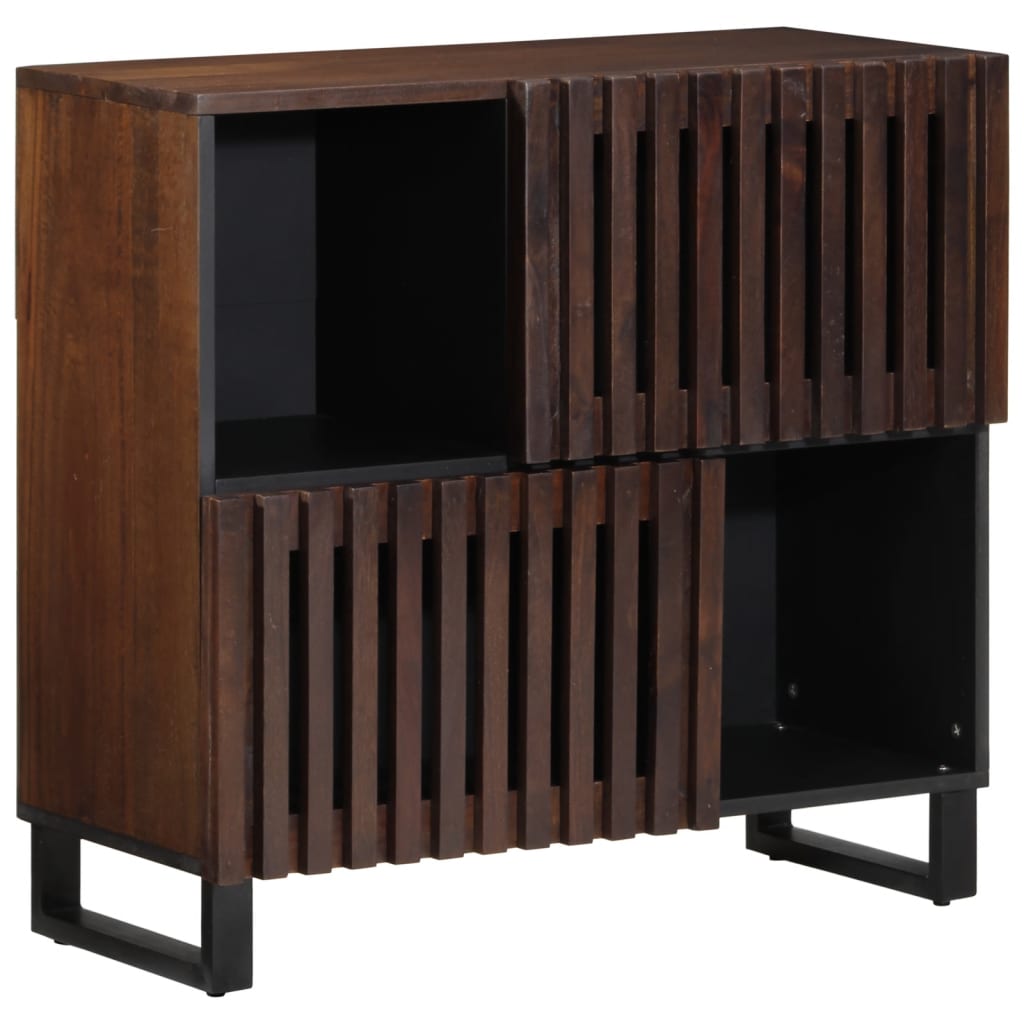 Buffet 80X34X75 Cm Bois Massif De Manguier Marron