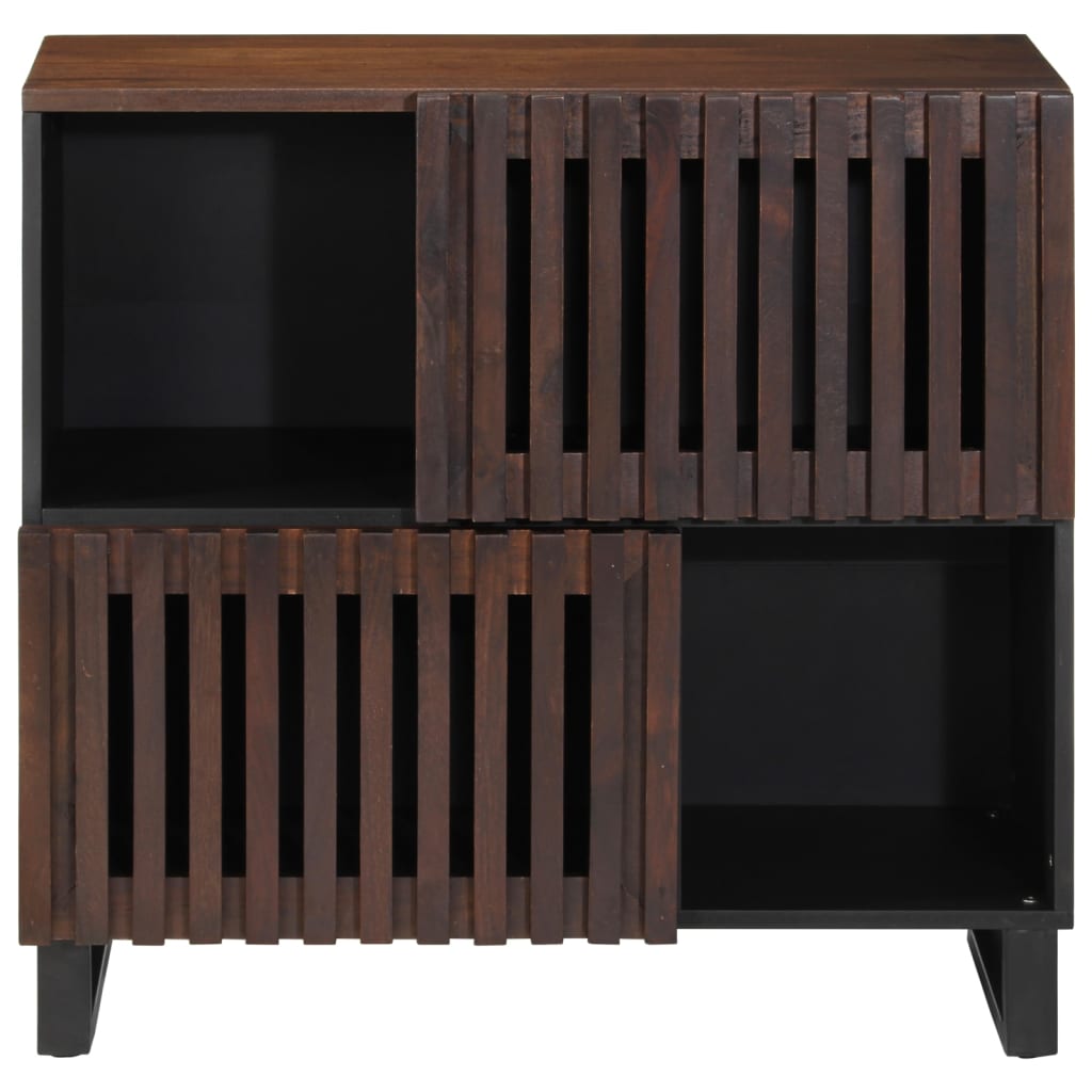 Buffet 80X34X75 Cm Bois Massif De Manguier Marron
