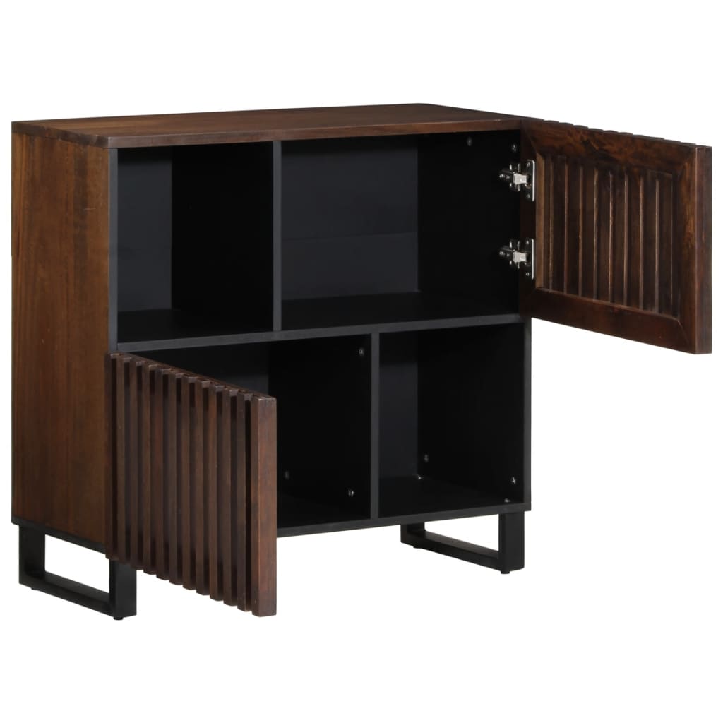 Buffet 80X34X75 Cm Bois Massif De Manguier Marron