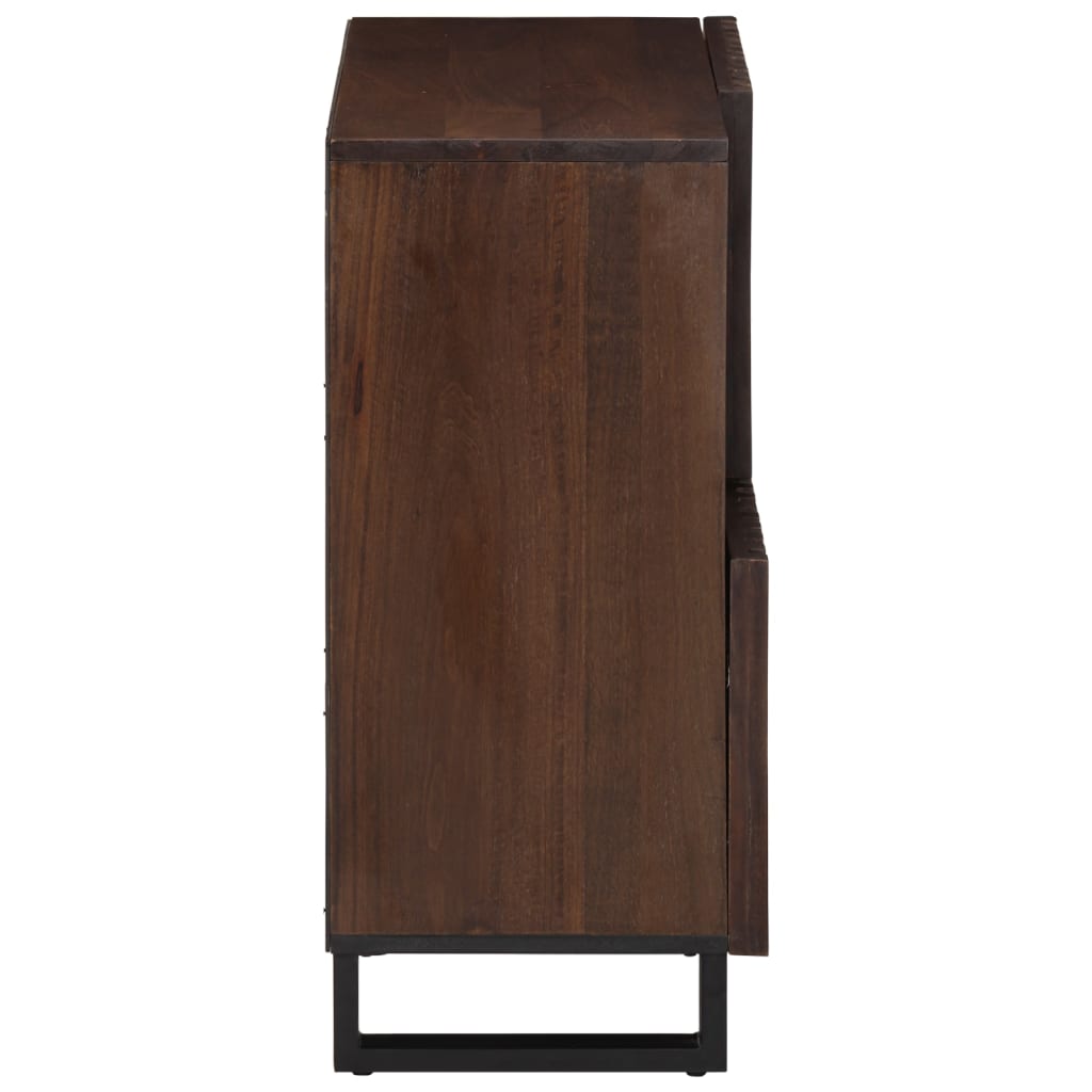 Buffet 80X34X75 Cm Bois Massif De Manguier Marron