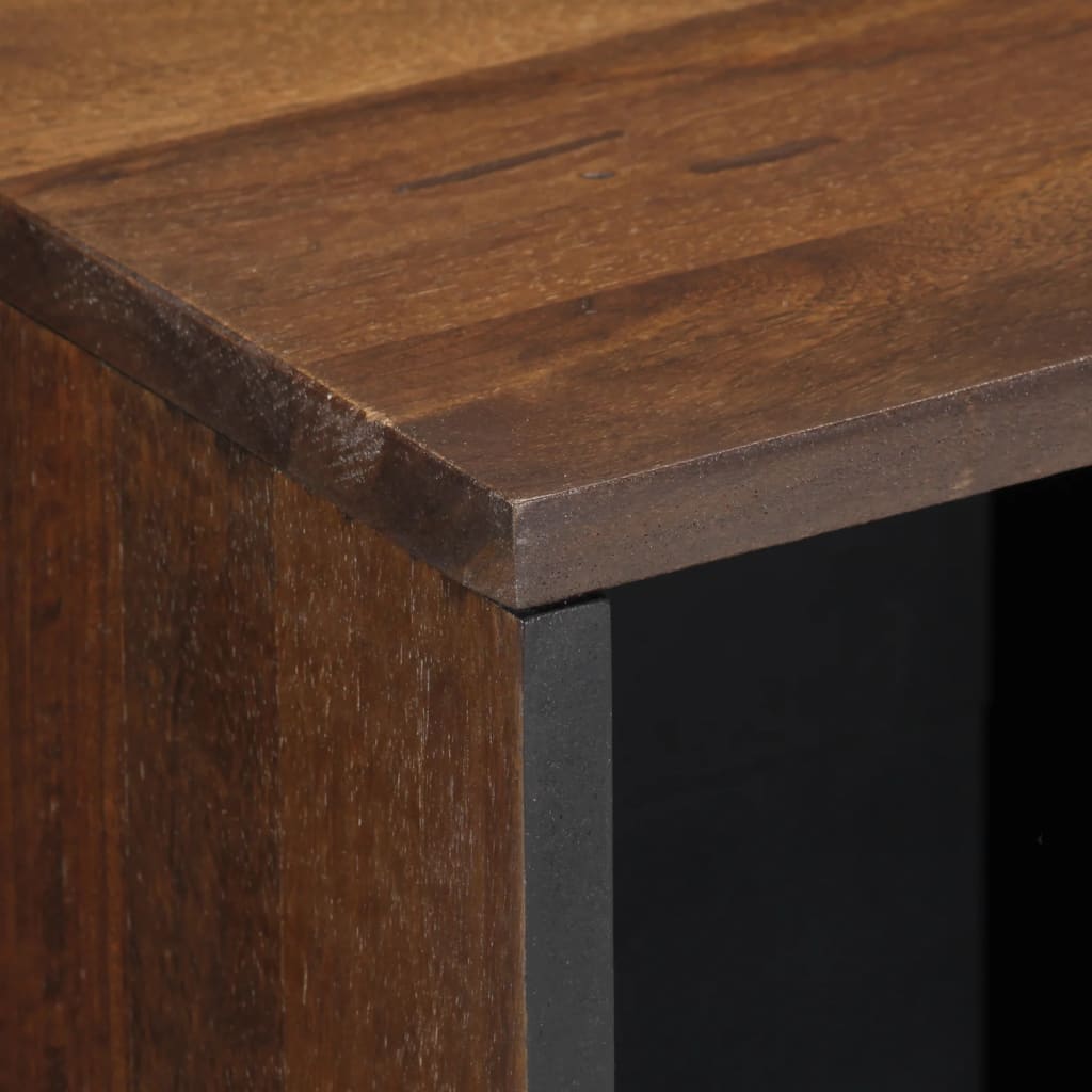 Buffet 80X34X75 Cm Bois Massif De Manguier Marron