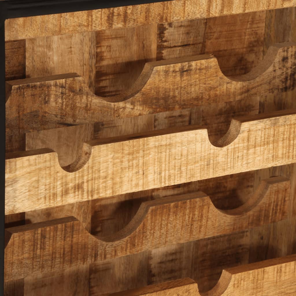 Casier À Vin Pour 9 Bouteilles Bois Massif De Manguier