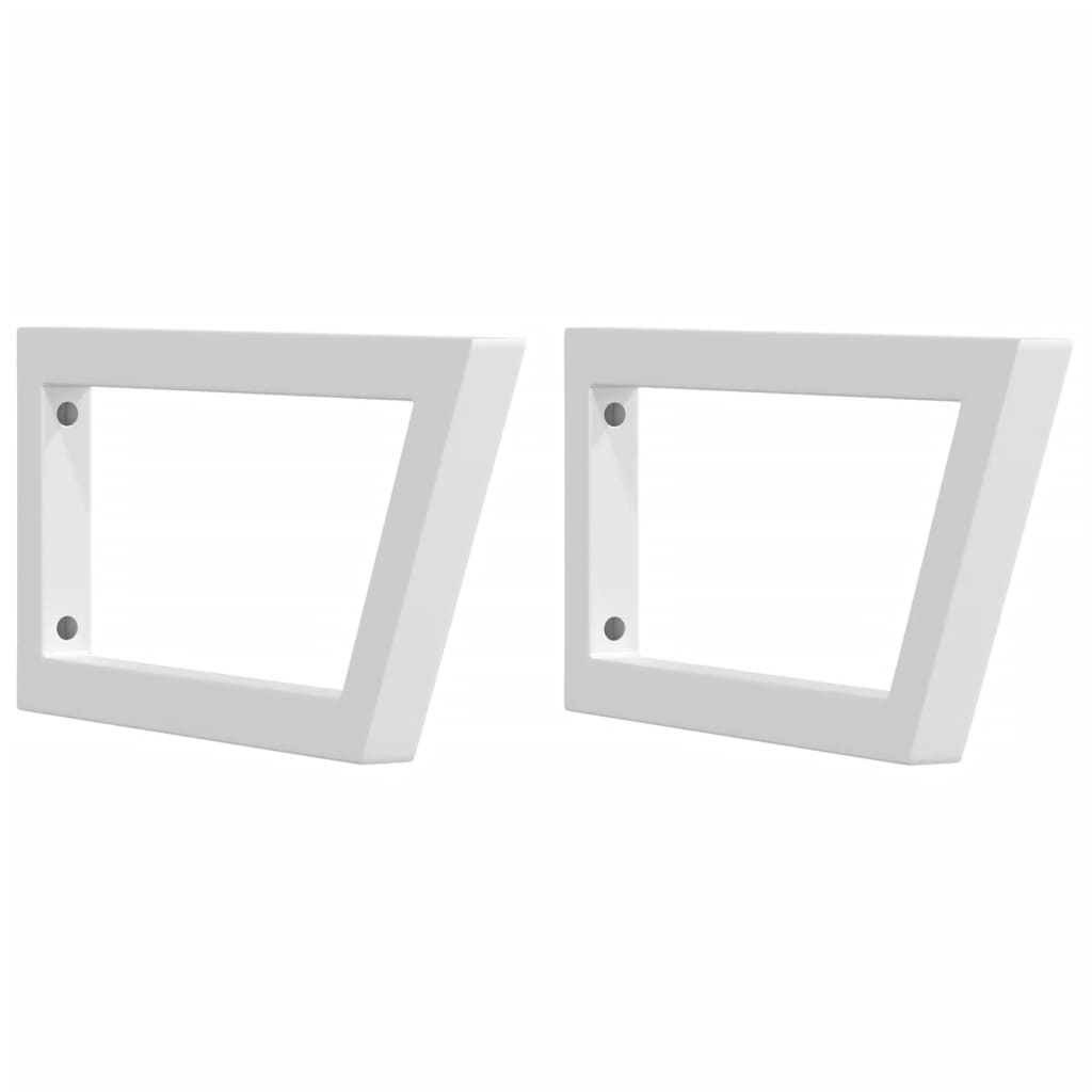 Étagère De Vasque Murale Acier Et Bois De Chêne Massif Marron Foncé Et Blanc