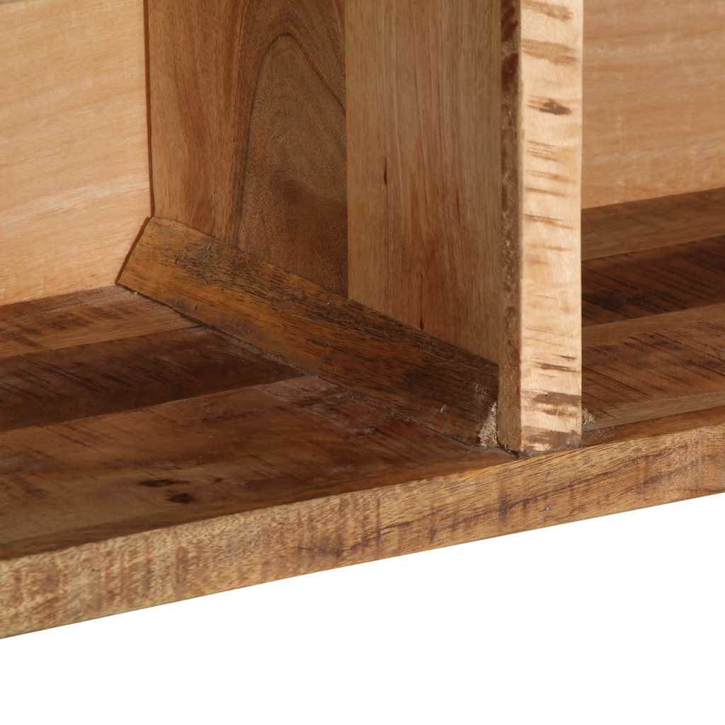 Meuble Tv 80X30X25 Cm Bois Massif De Manguier Brut