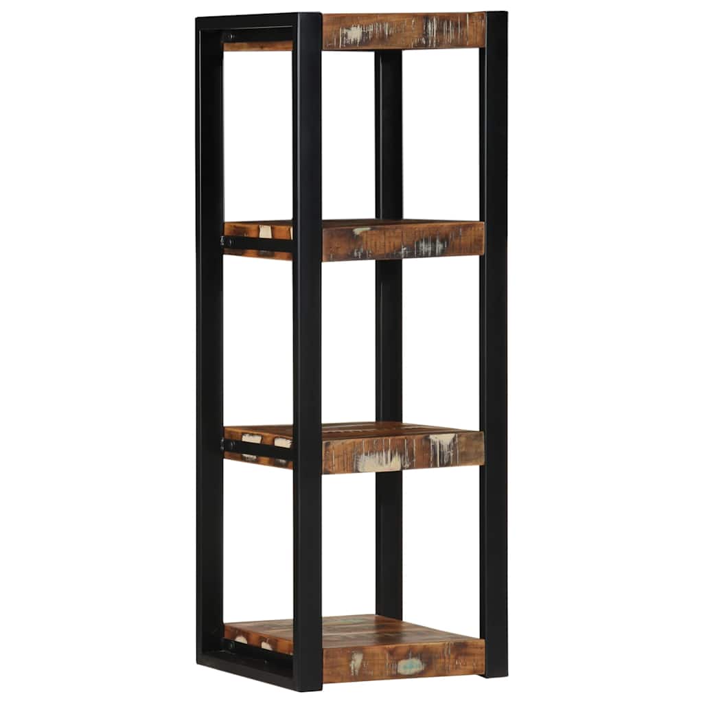 Étagère Murale Multicolore 35X35X100Cm Bois Massif Récupération
