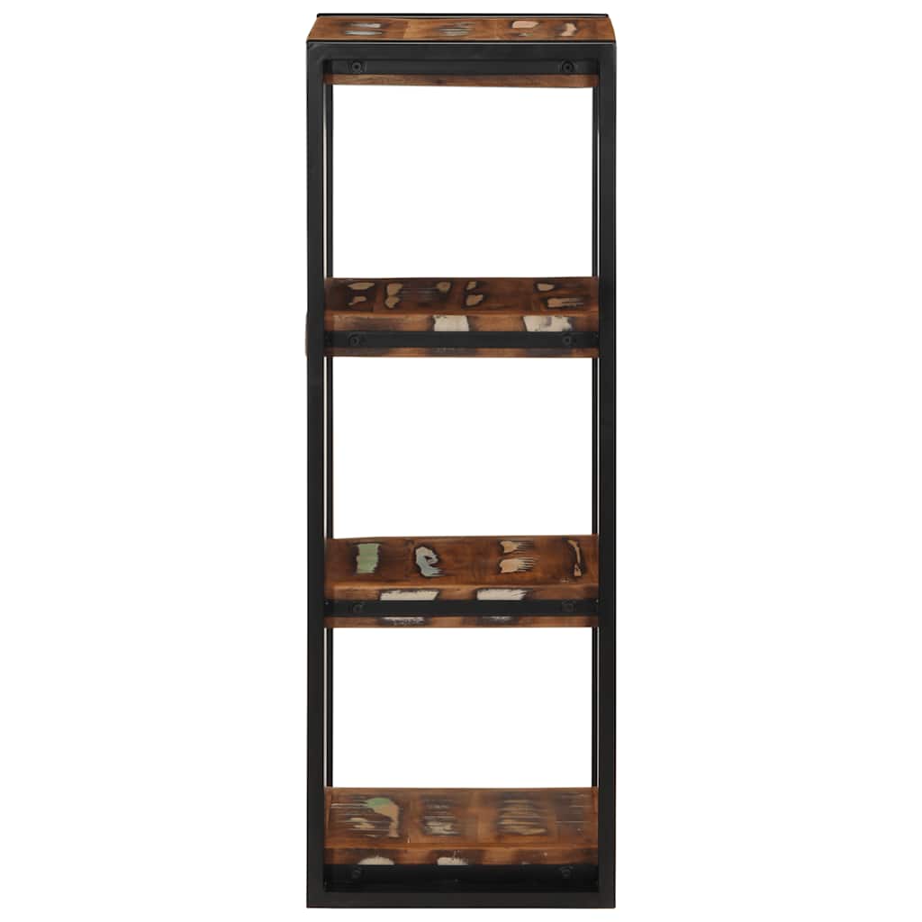 Étagère Murale Multicolore 35X35X100Cm Bois Massif Récupération