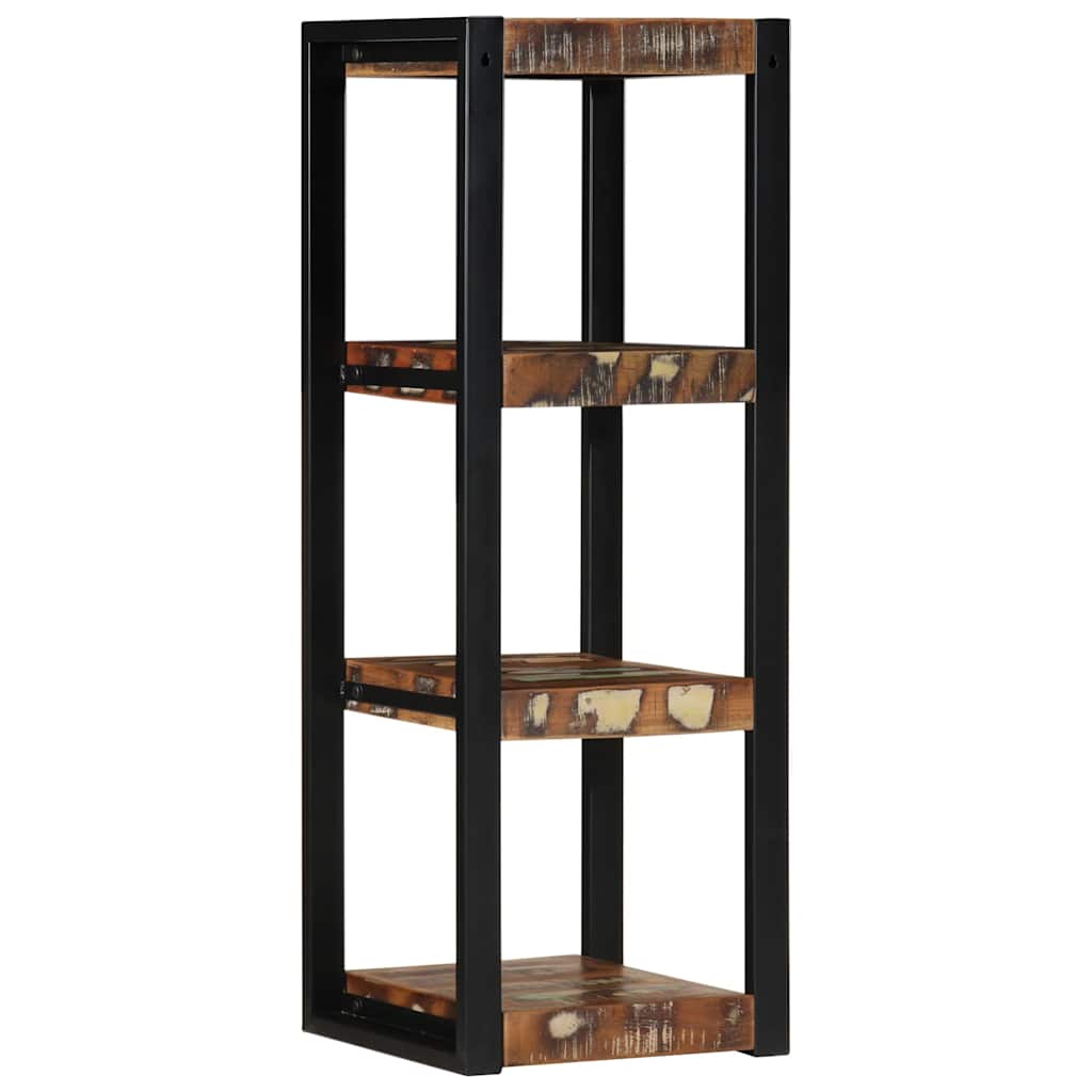 Étagère Murale Multicolore 35X35X100Cm Bois Massif Récupération