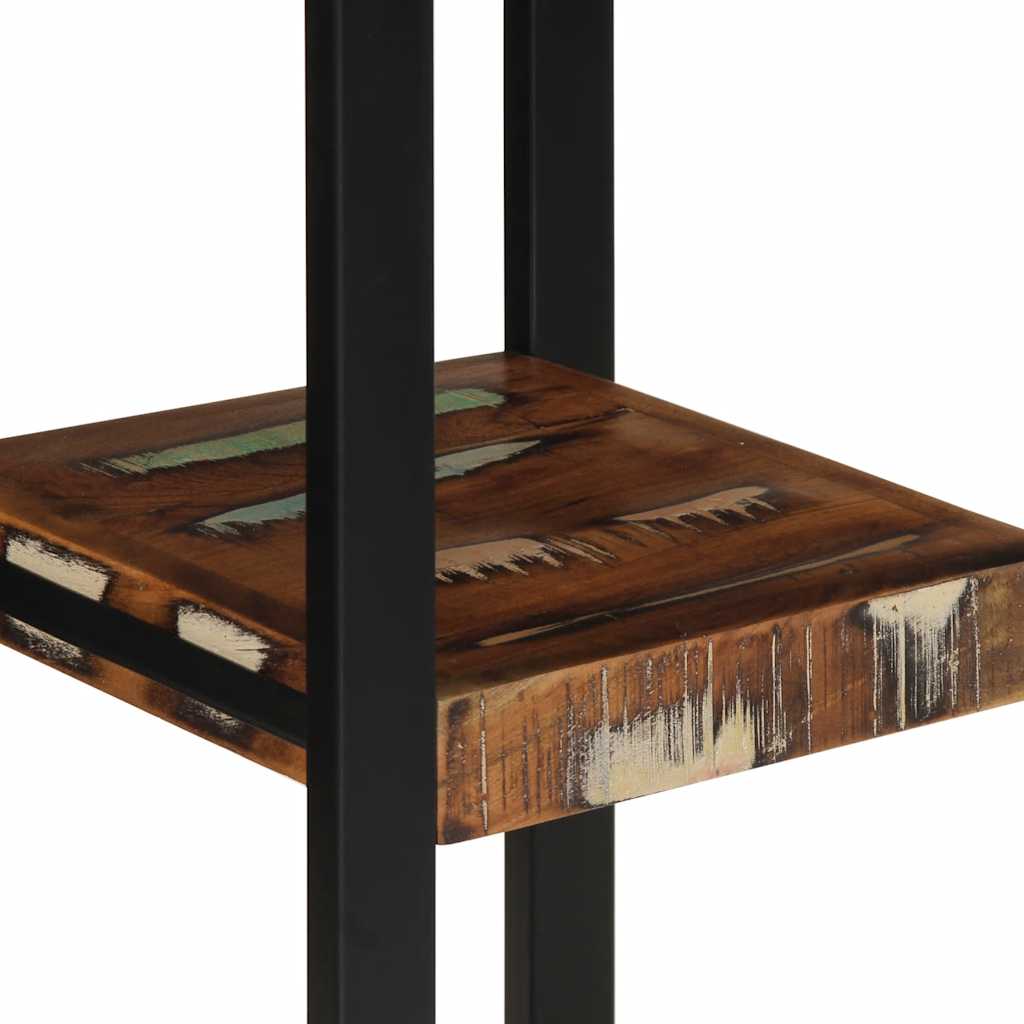 Étagère Murale Multicolore 35X35X100Cm Bois Massif Récupération