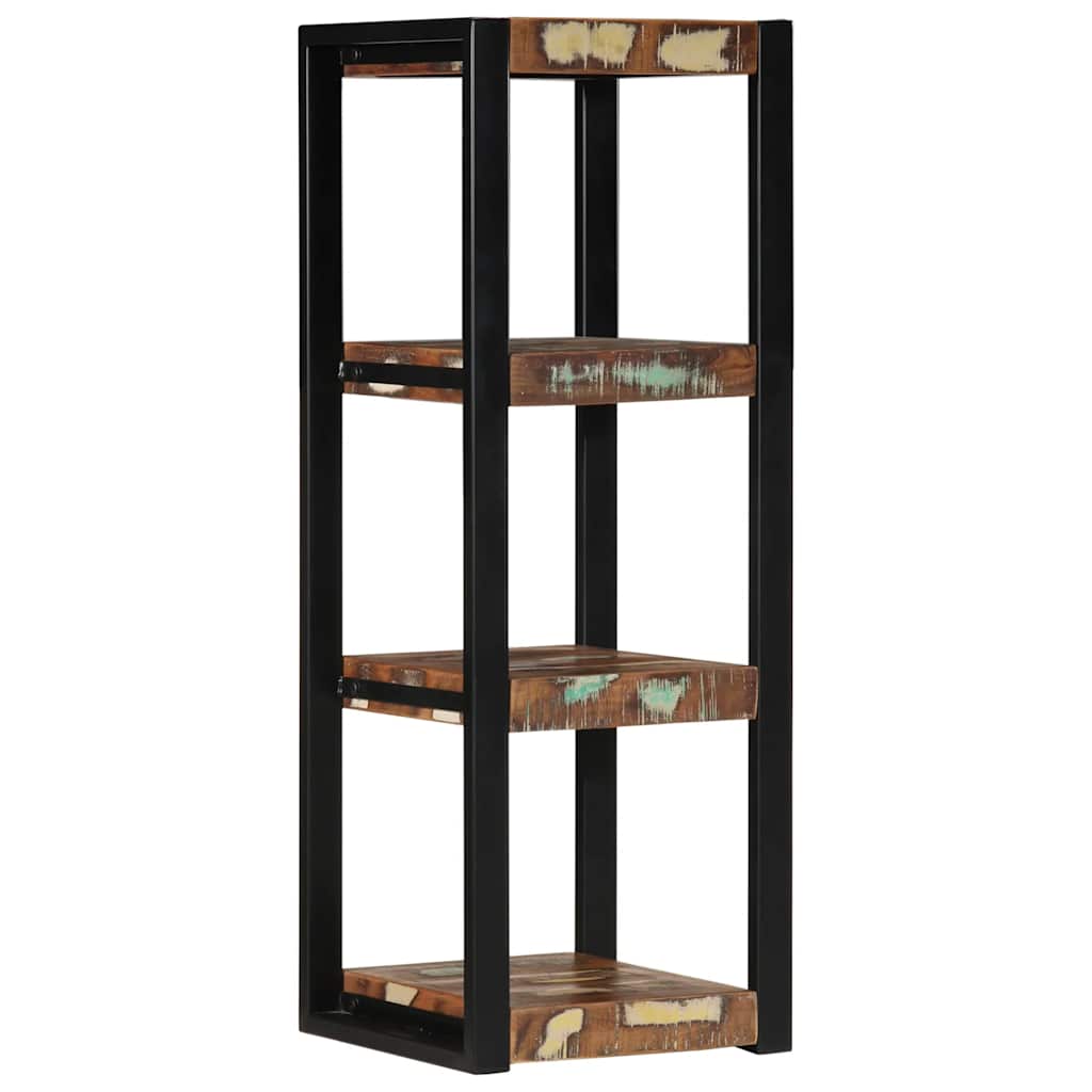 Étagère Murale Multicolore 35X35X100Cm Bois Massif Récupération