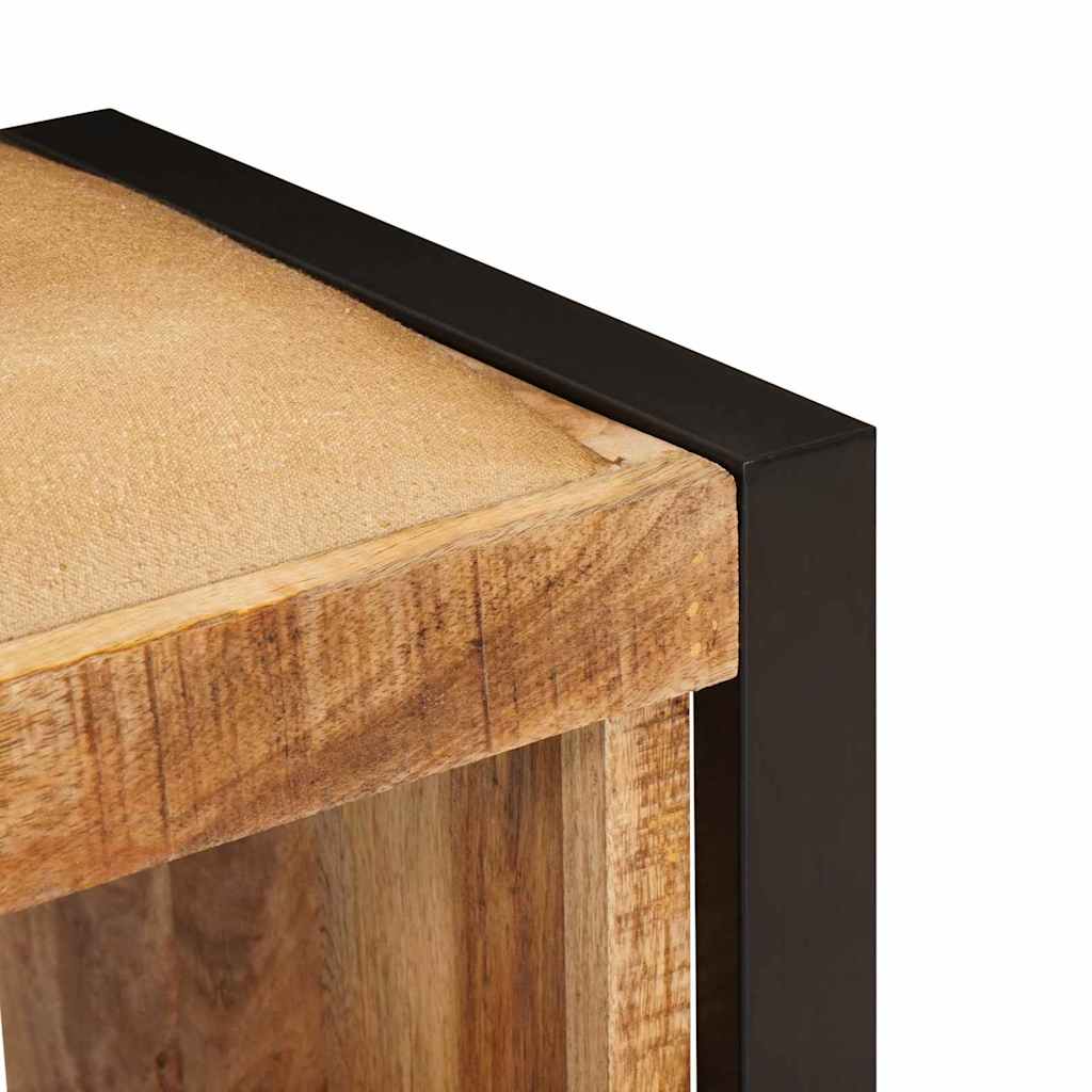 Banc De Rangement Avec Tiroir Marron Bois De Manguier Massif