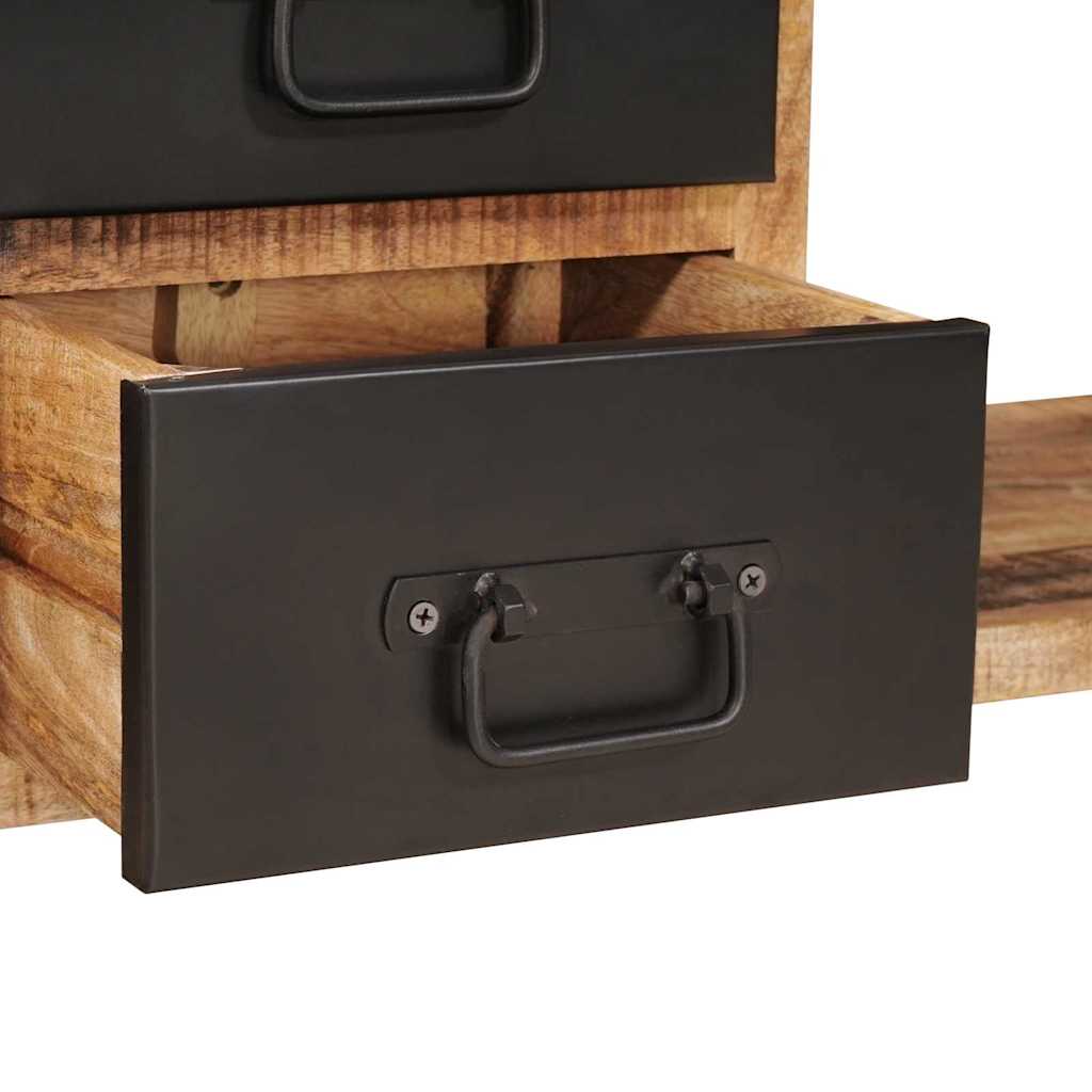 Banc De Rangement Avec Tiroir Marron Bois De Manguier Massif