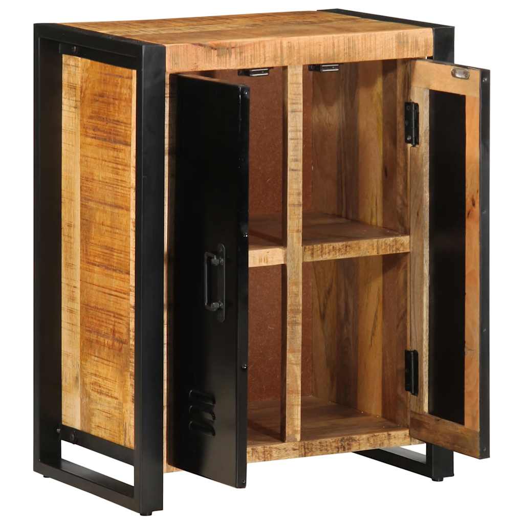 Buffet 55X35X70 Cm Bois De Manguier Brut Massif