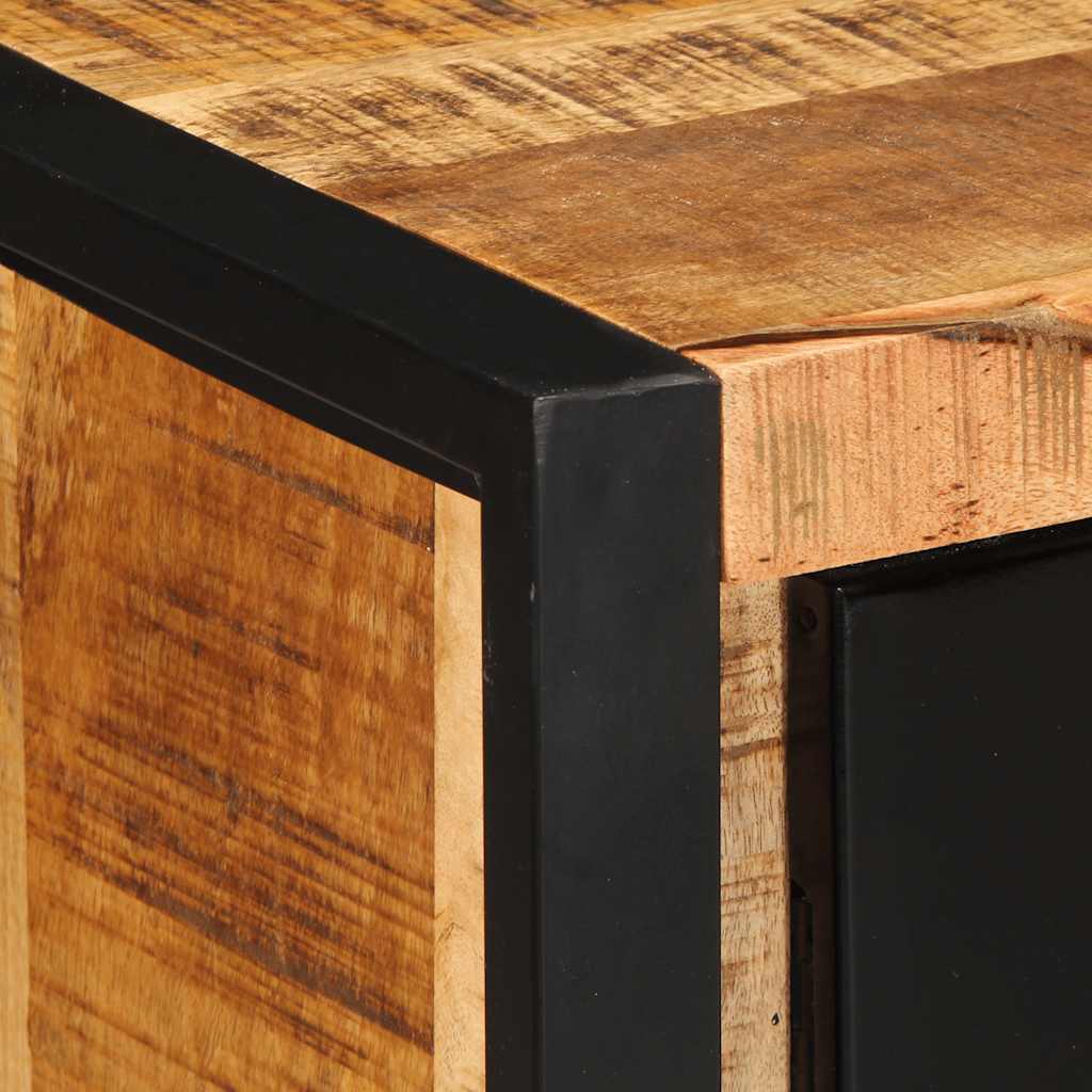 Buffet 55X35X70 Cm Bois De Manguier Brut Massif