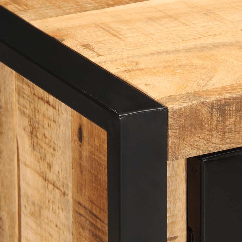 Buffet 55X35X70 Cm Bois De Manguier Brut Massif