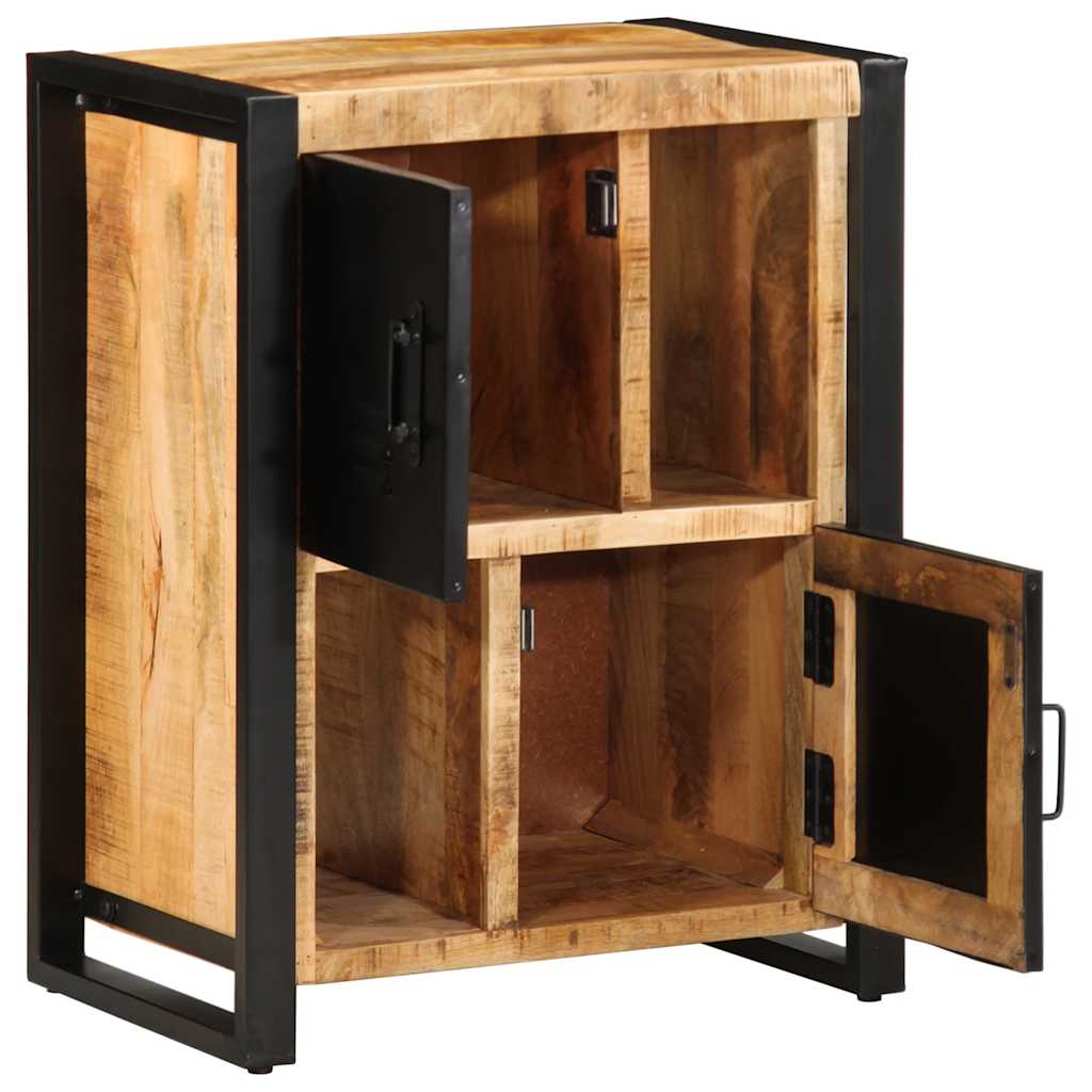 Buffet 55X35X70 Cm Bois De Manguier Brut Massif