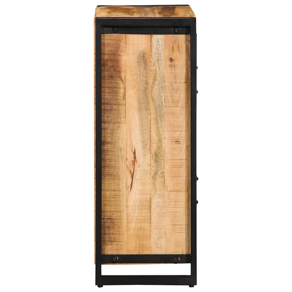 Buffet 55X35X70 Cm Bois De Manguier Brut Massif