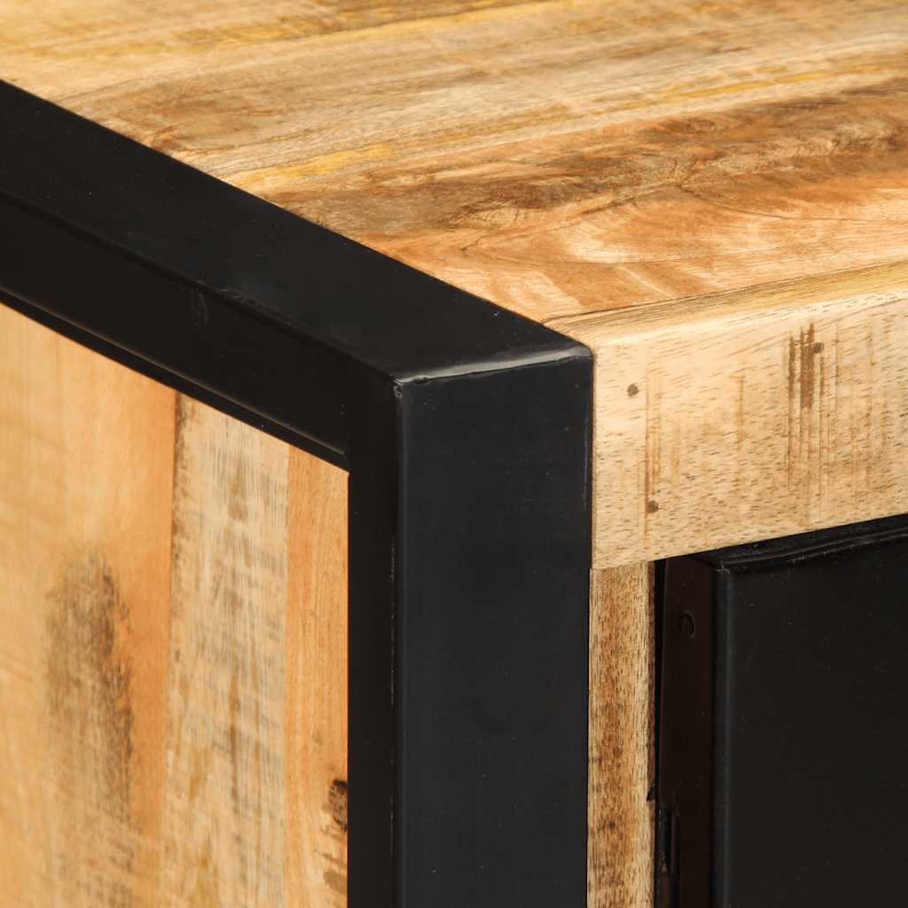 Buffet 55X35X70 Cm Bois De Manguier Brut Massif