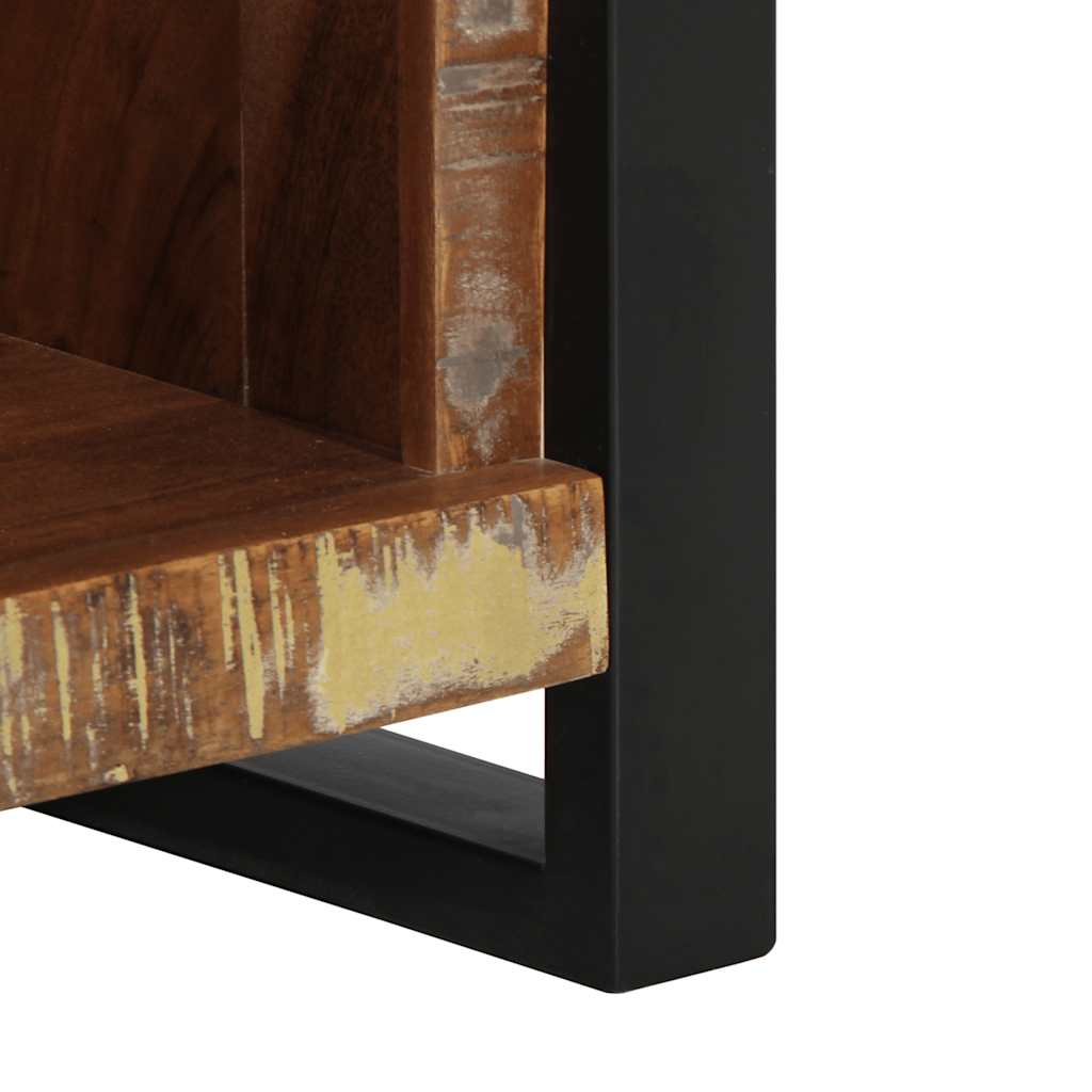 Table De Chevet 40X30X80 Cm Bois Massif De Récupération