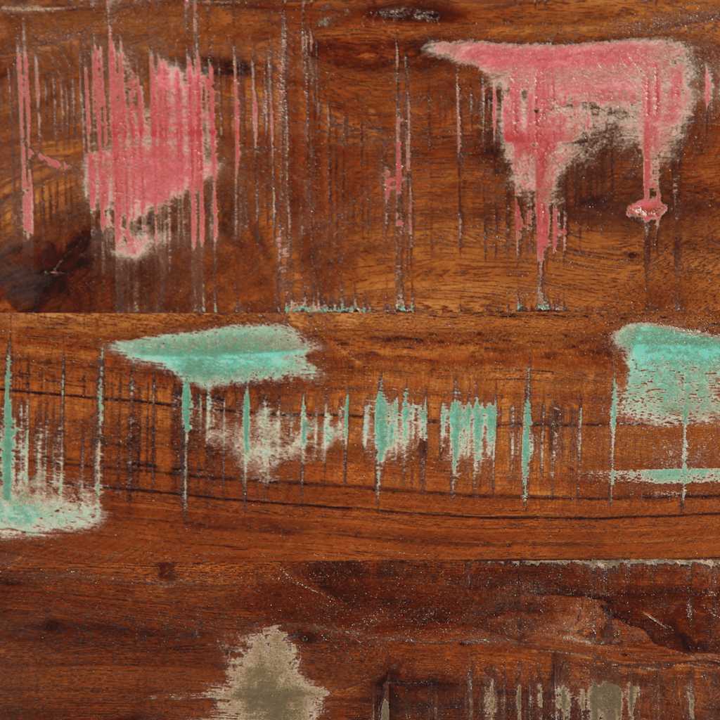 Table De Chevet 40X30X80 Cm Bois Massif De Récupération