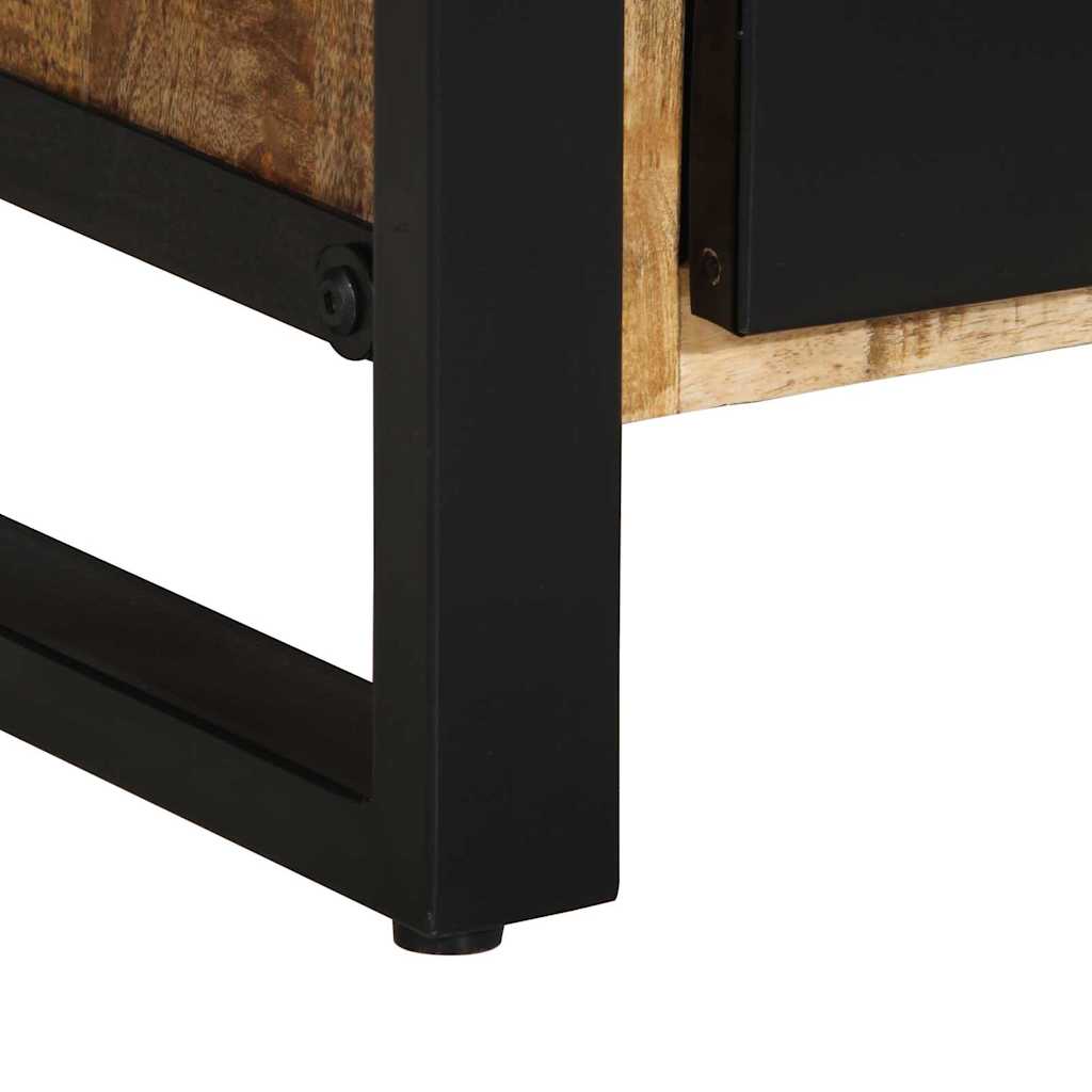 Cabinet De Salle De Bain Marron Bois De Manguier Massif