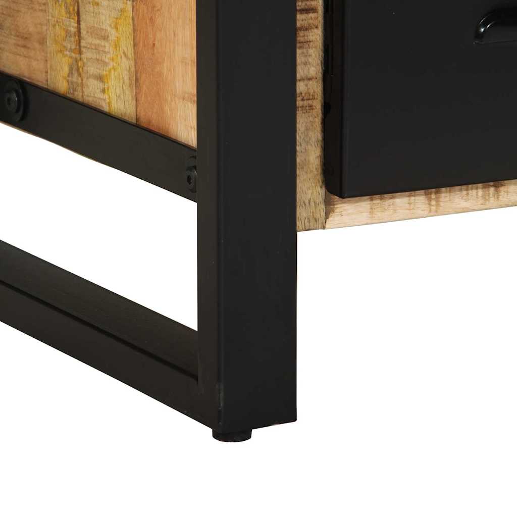 Cabinet De Salle De Bain Marron Bois De Manguier Massif