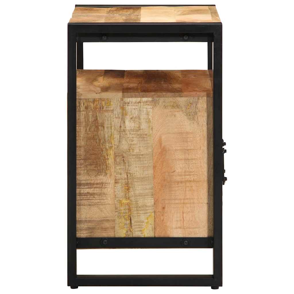 Cabinet De Salle De Bain Marron Bois De Manguier Massif