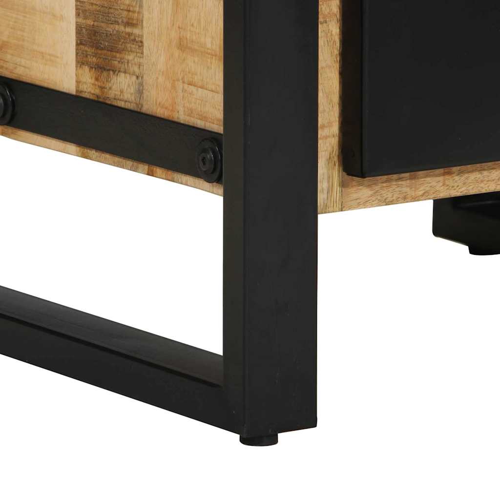 Meuble De Salle De Bain Marron Bois De Manguier Massif