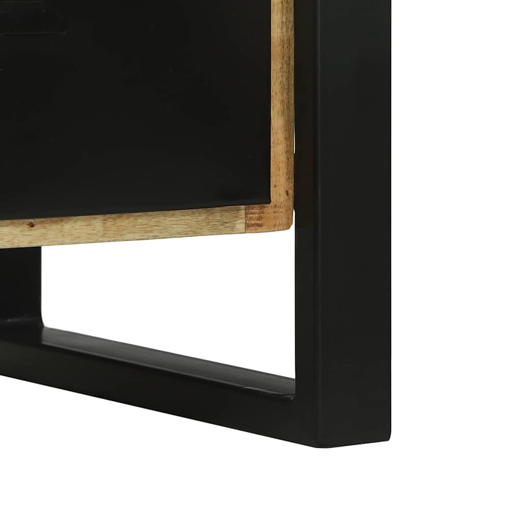 Cabinet De Salle De Bain Marron Bois De Manguier Massif