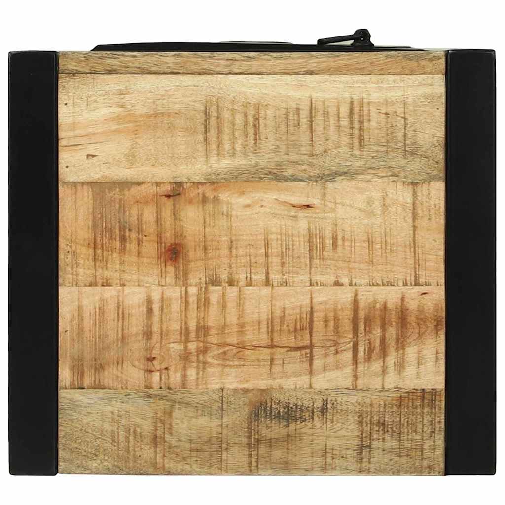 Cabinet De Salle De Bain Marron Bois De Manguier Massif