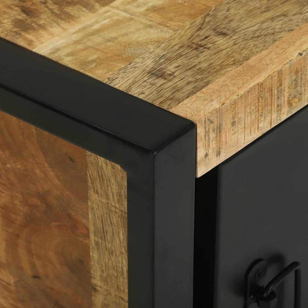 Cabinet De Salle De Bain Marron Bois De Manguier Massif