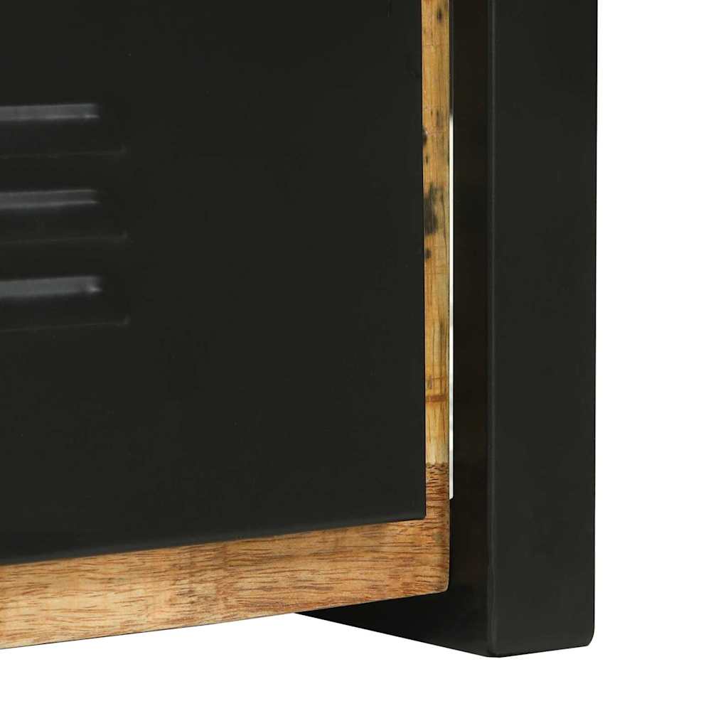 Cabinet De Salle De Bain Marron Bois De Manguier Massif