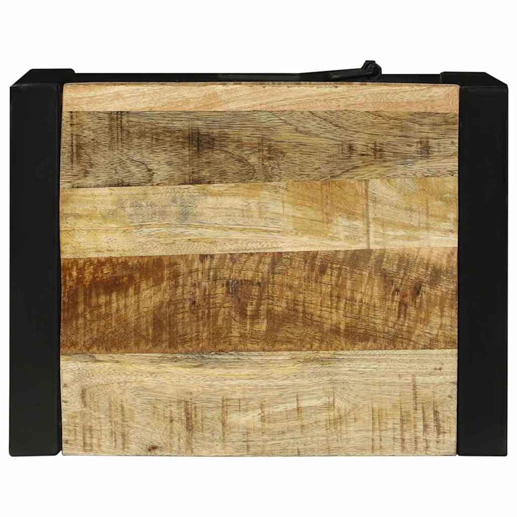 Cabinet De Salle De Bain Marron Bois De Manguier Massif