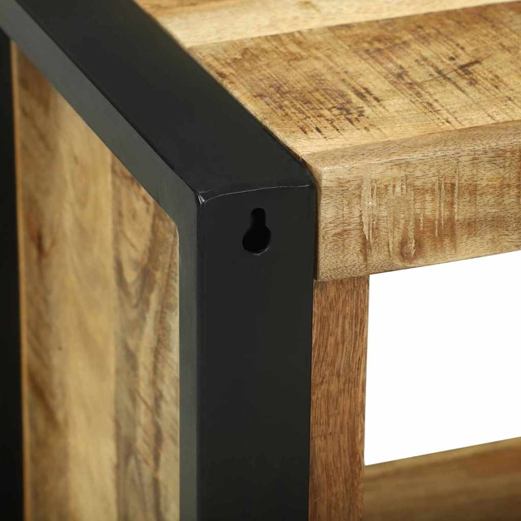 Cube Mural Marron 55 X 35 X 40 Cm Bois De Manguier Massif