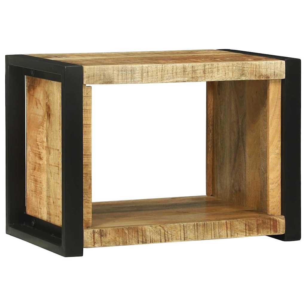 Cube Mural Marron 55 X 35 X 40 Cm Bois De Manguier Massif