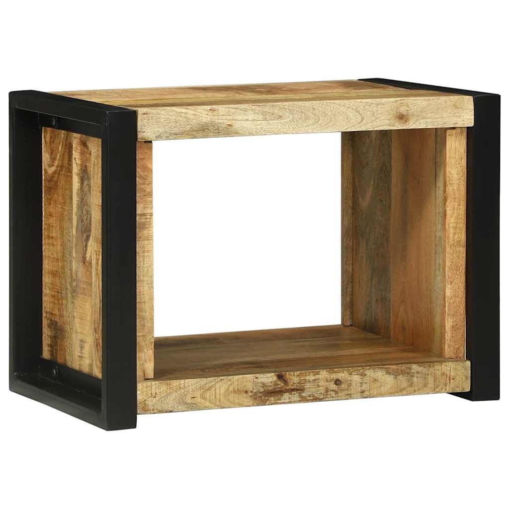 Cube Mural Marron 55 X 35 X 40 Cm Bois De Manguier Massif