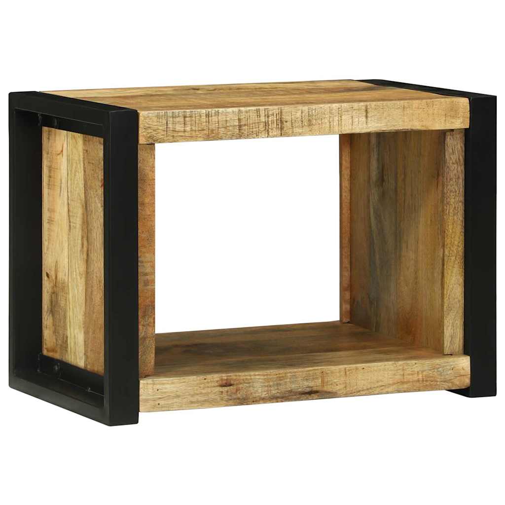 Cube Mural Marron 55 X 35 X 40 Cm Bois De Manguier Massif