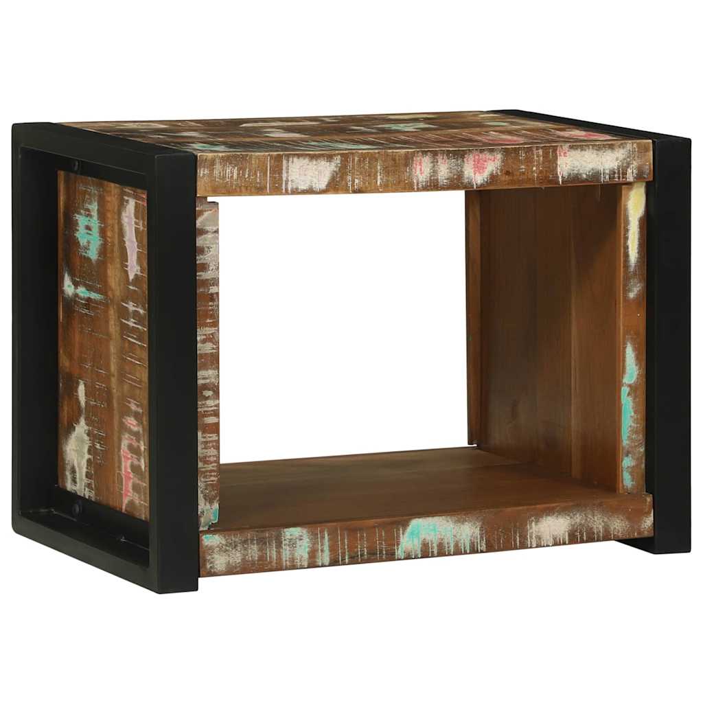 Cube Mural Marron 55 X 35 X 40 Cm Bois De Manguier Massif