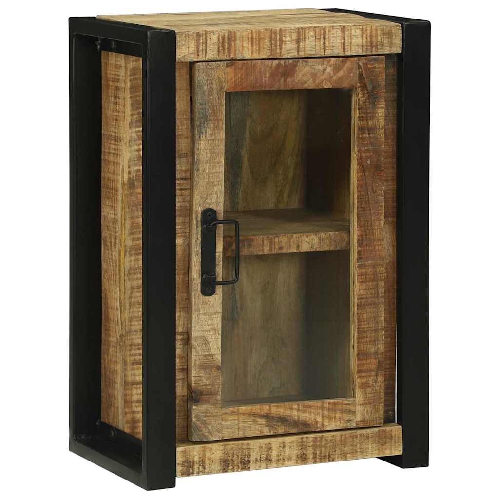 Cabinet De Salle De Bain Marron Bois De Manguier Massif