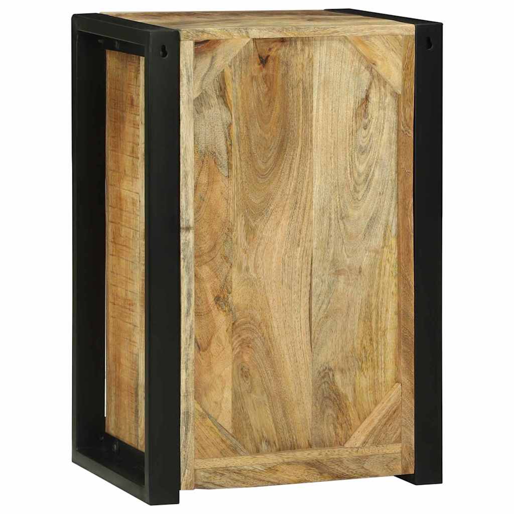 Cabinet De Salle De Bain Marron Bois De Manguier Massif