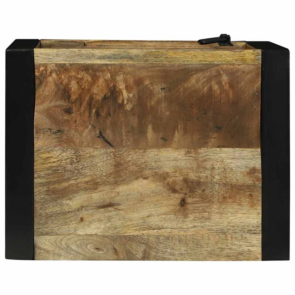 Cabinet De Salle De Bain Marron Bois De Manguier Massif