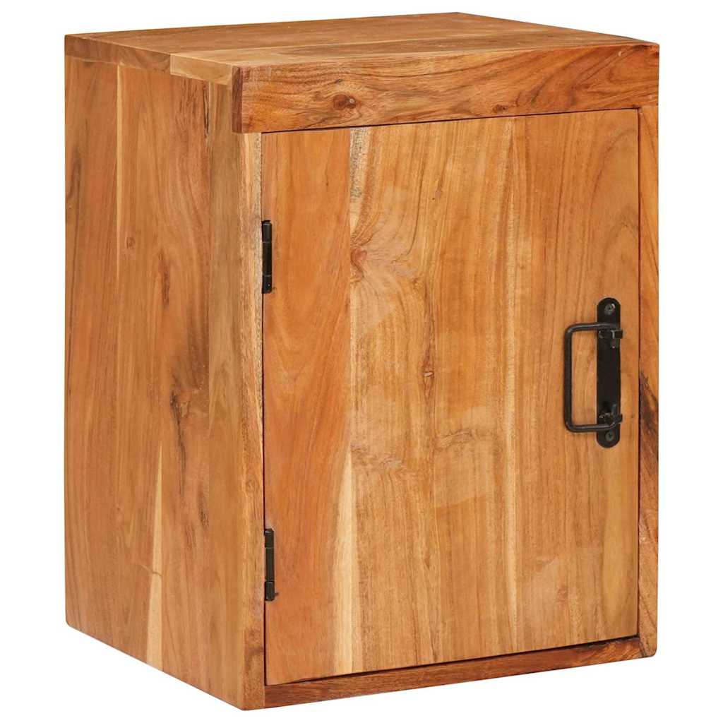 Table De Chevet 2 Pcs Marron Bois Massif D'acacia