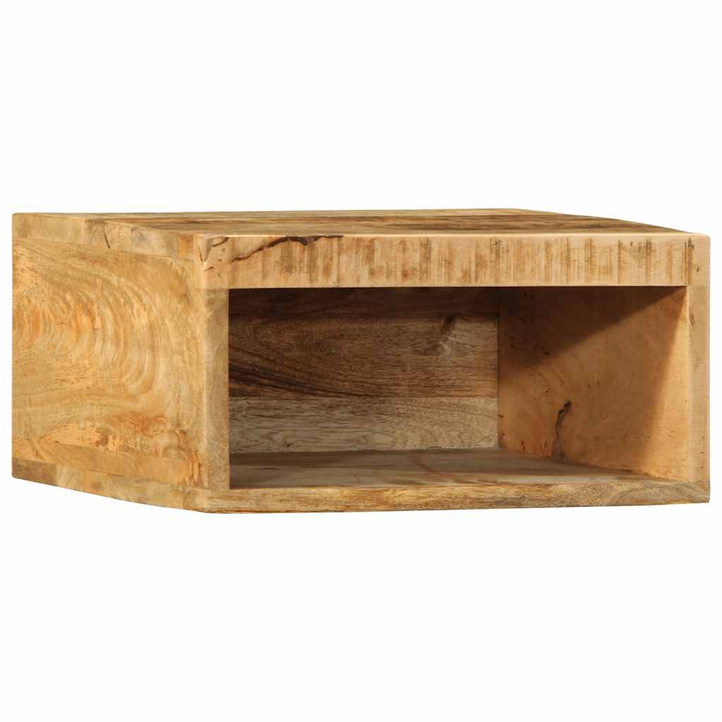 Meuble Tv Mural 40X30X19 Cm Bois Massif De Manguier Brut