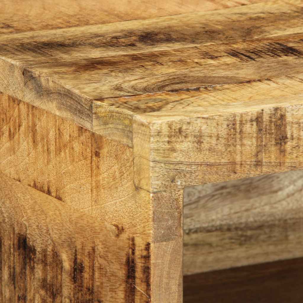 Meuble Tv Mural 40X30X19 Cm Bois Massif De Manguier Brut