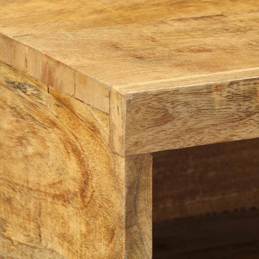 Meuble Tv Mural Bois Massif De Manguier Brut