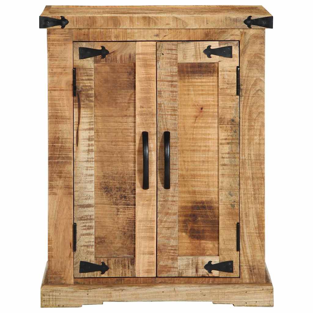 Buffet Marron 55 X 35 X 70 Cm Bois De Manguier Brut