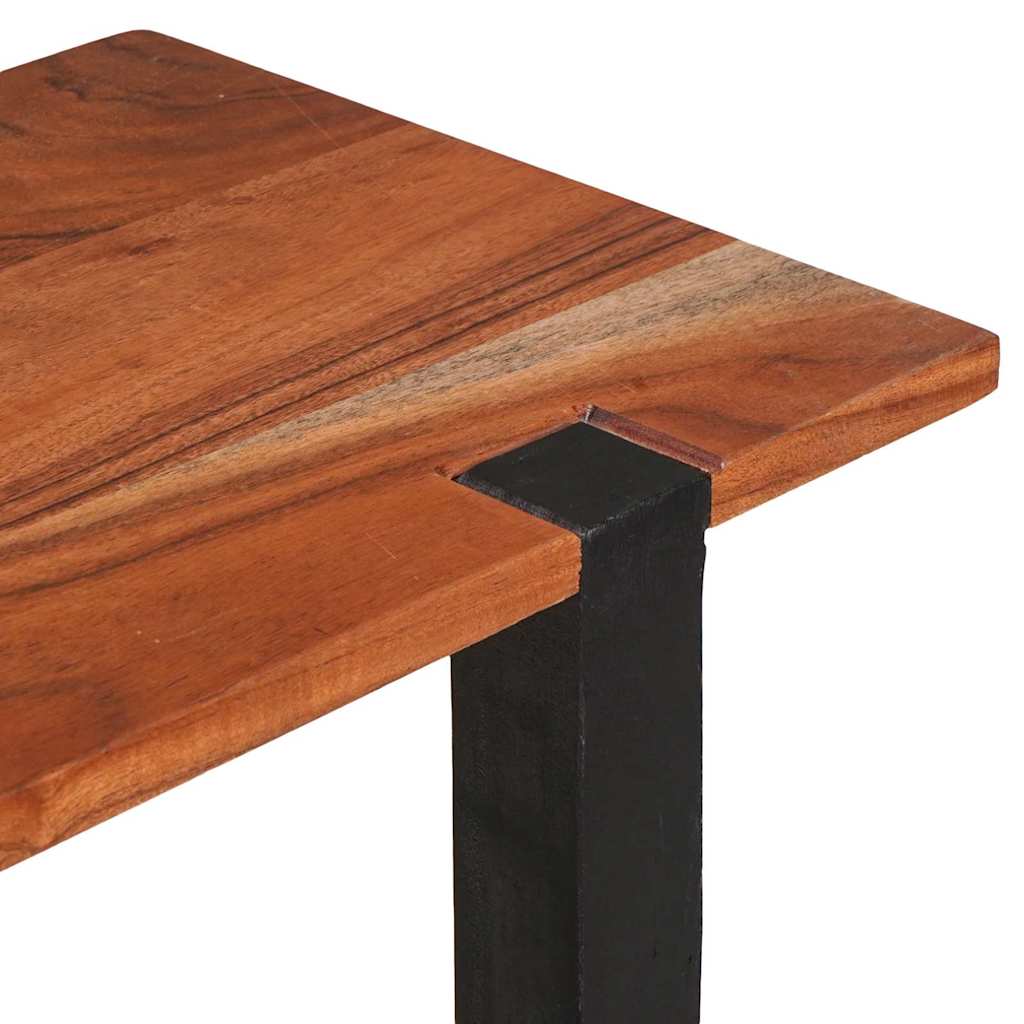 Table Console Marron 110 X 30 X 75 Cm Bois D'acacia Massif Naturel (Non Fini)