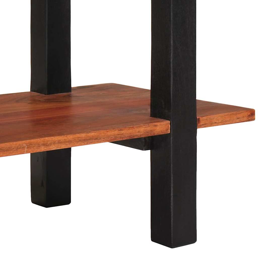 Table Console Marron 110 X 30 X 75 Cm Bois D'acacia Massif Naturel (Non Fini)