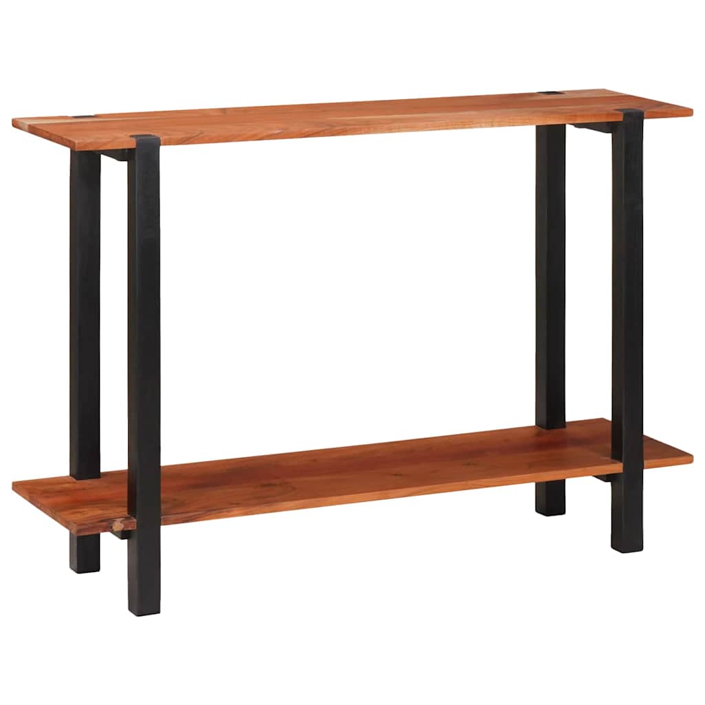 Table Console Marron 110 X 30 X 75 Cm Bois D'acacia Massif Naturel (Non Fini)