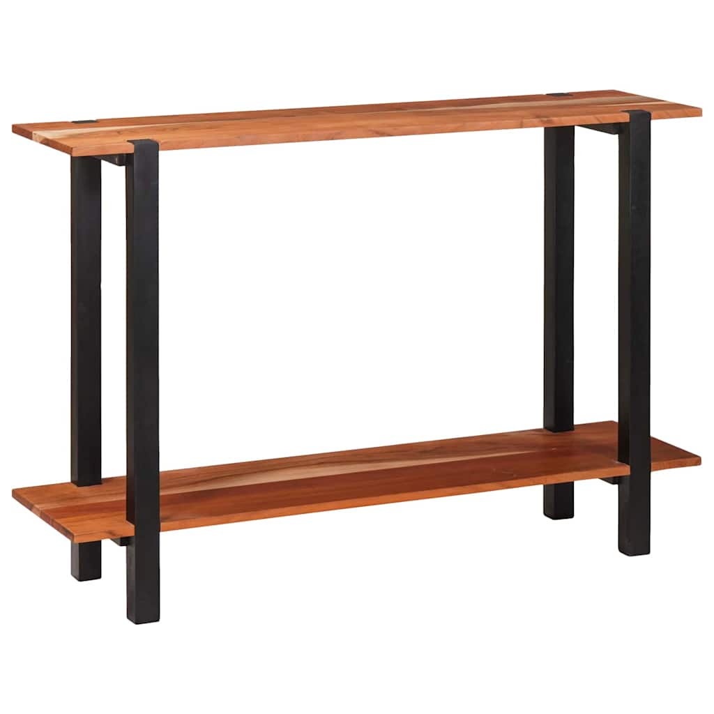 Table Console Marron 110 X 30 X 75 Cm Bois D'acacia Massif Naturel (Non Fini)