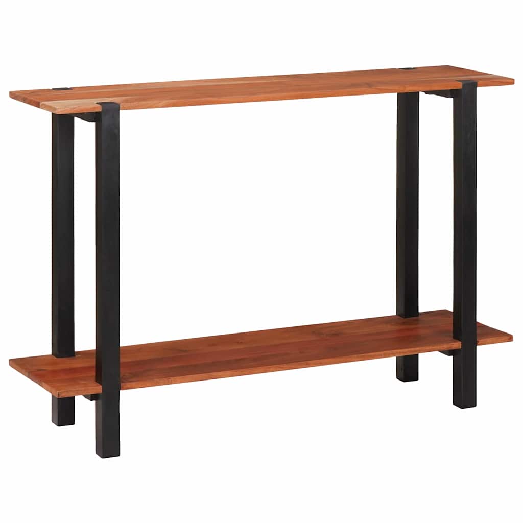 Table Console Marron 110 X 30 X 75 Cm Bois D'acacia Massif Naturel (Non Fini)